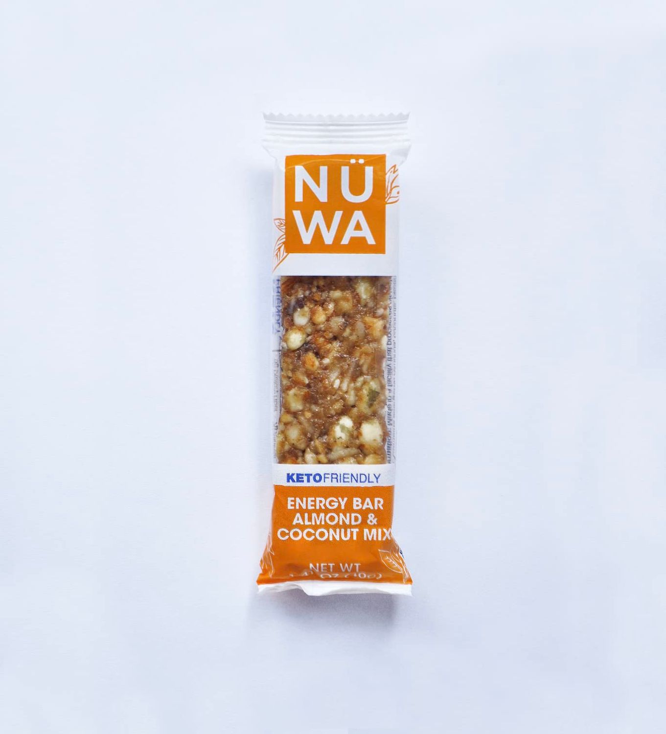 NWA KETO BARS: Almond &amp; Coconut Mix Nut Bars - Vegan - Healthy Snack with Almonds, Coconut, Pecans, Peanuts, Vitamin-E, Pumpkin &amp; Sunflower Seeds - No Added Sugar - 24 Count