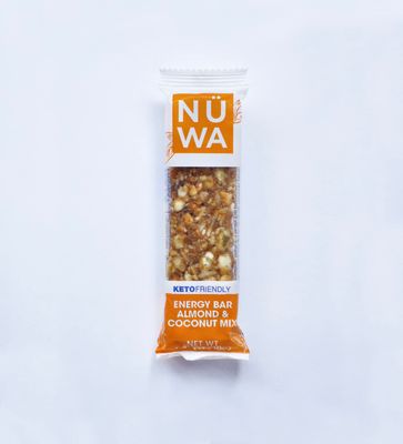NWA KETO BARS: Almond &amp; Coconut Mix Nut Bars - Vegan - Healthy Snack with Almonds, Coconut, Pecans, Peanuts, Vitamin-E, Pumpkin &amp; Sunflower Seeds - No Added Sugar - 24 Count
