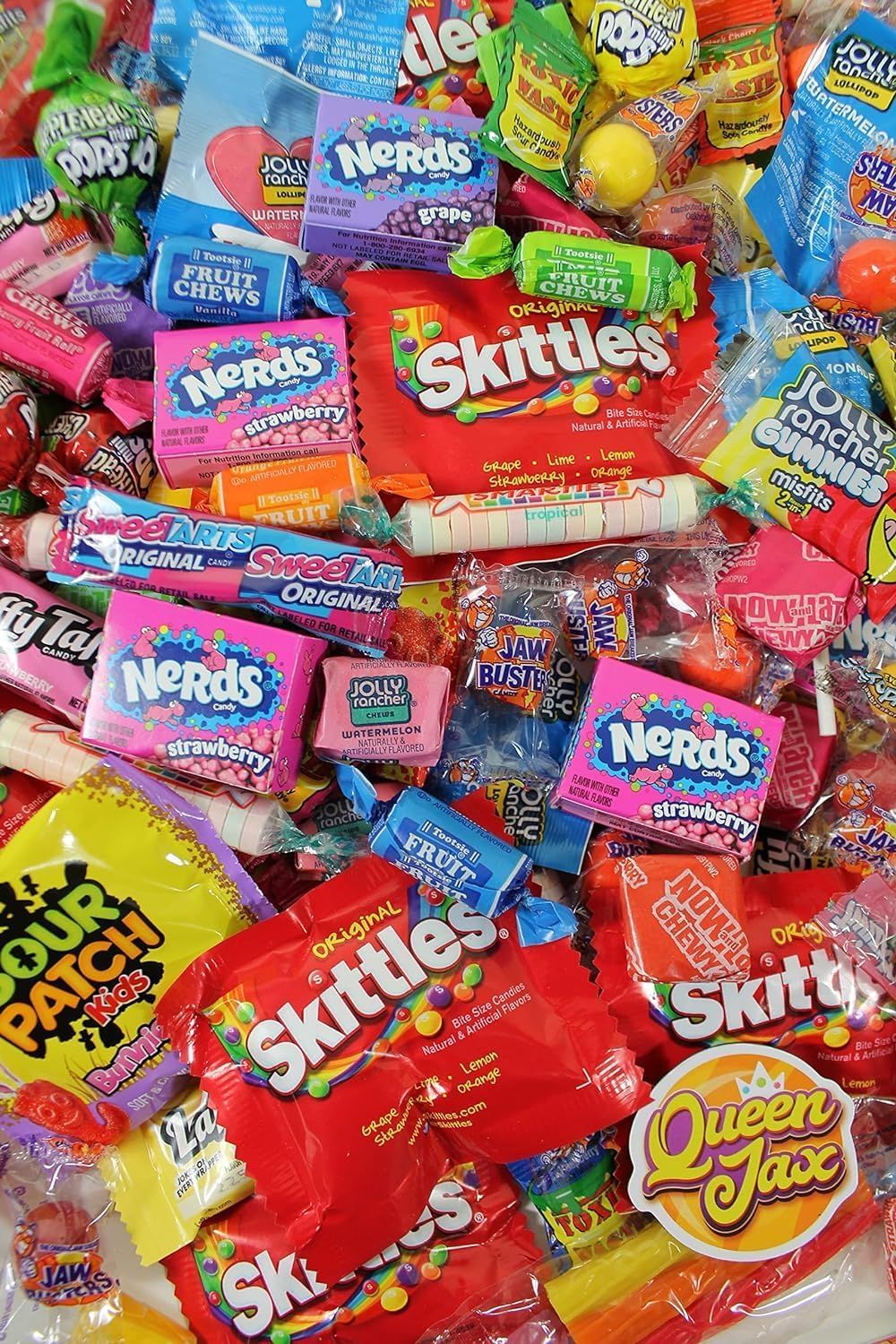 Variety Candy Pack - 2 LB Assorted Party Mix - Individually Wrapped Bulk Candy - Pinata Mix - Deluxe Queen Jax Candy Assortment