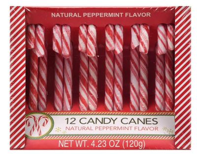 Original Peppermint Candy Canes, 4.32 ounces (2 PACK)- (24 Canes Total)