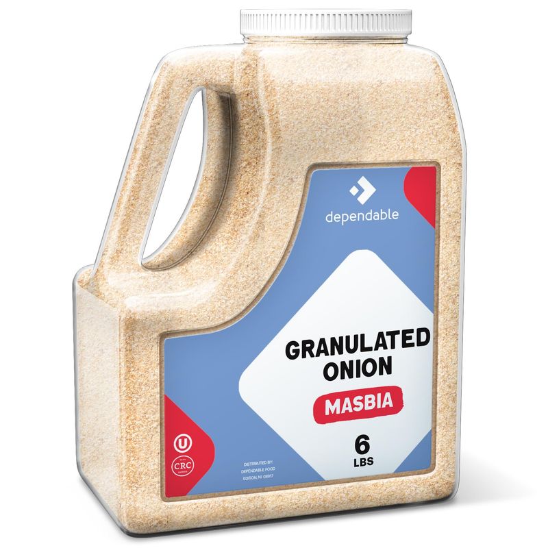 Dependable Food Granulated Onion Powder - 5 Lb. Jar