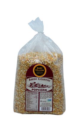 Amish Country Popcorn | 6 lb Bag | Popcorn Kernels | Small and Tender | Old Fashioned, Non-GMO and Gluten Free (6 Pound (Pack of 1), Baby Yellow)