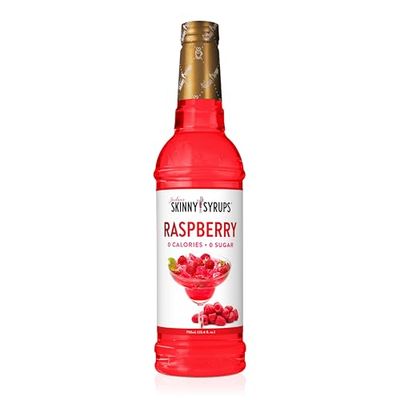Jordan&#39;s Skinny Mixes Sugar Free Syrup, Raspberry Flavor, Fruit Flavored Water Enhancer, Drink Mix for Ice Tea, Lemonade &amp; More, Zero Calorie Flavoring, Keto Friendly, 25.4 Fl Oz, 1 Pack
