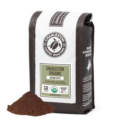 Charleston Coffee Roasters | Specialty Organic Ground Coffee | Hand Picked, Premium Slow Roast (Charleston Organic, Medium Roast) 28oz