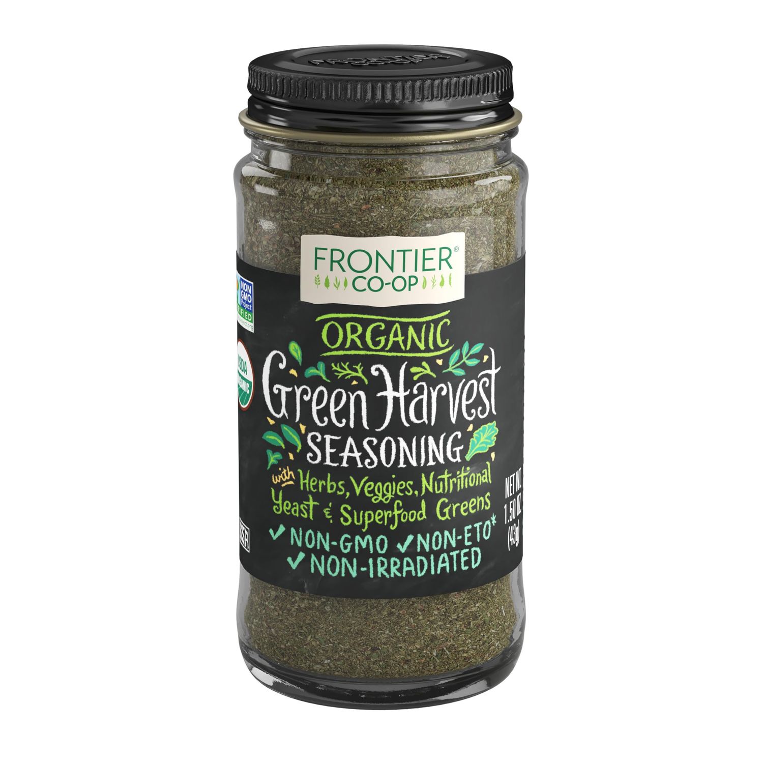 Frontier, Seasoning Blend Green Harvest Organic, 1.5 Ounce