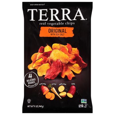Terra Vegetable Chips, Original Vegetable Chips with Sea Salt, 5 oz