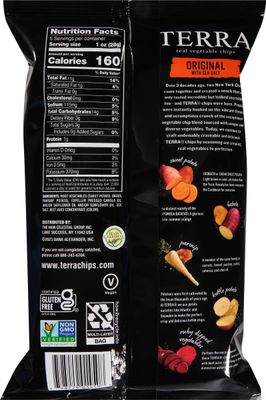 Terra Vegetable Chips, Original Vegetable Chips with Sea Salt, 5 oz