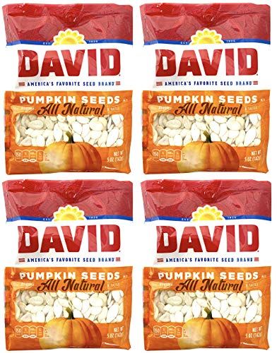 David Seeds, Pumpkin Seeds, 5-Ounce Bags (Pack of 4)