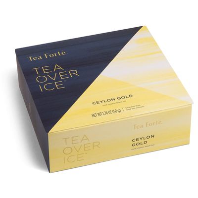 Tea Forte Iced Ceylon Gold Tea Over Ice, Pitcher-Size Iced Black Infusers, 5 Count (Pack of 1)