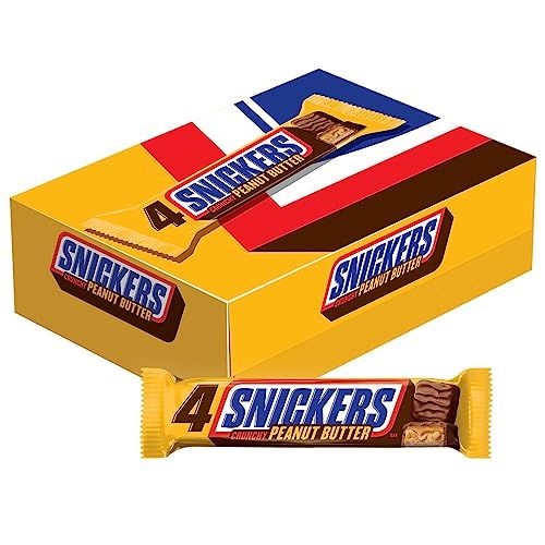 SNICKERS Crunchy Peanut Butter Squared Sharing Size Chocolate Candy Bars 3.56-Ounce Bar 18-Count Box
