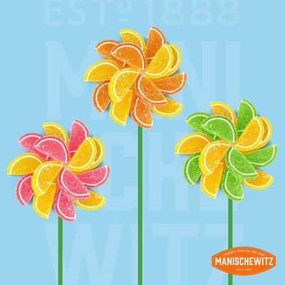 Manischewitz Holiday Candied Fruit Slices in a Gift Box, 8oz, Made with Real Fruit Juice, Gluten Free, No High Fructose Corn Syrup, Kosher For Passover & Year Round Use