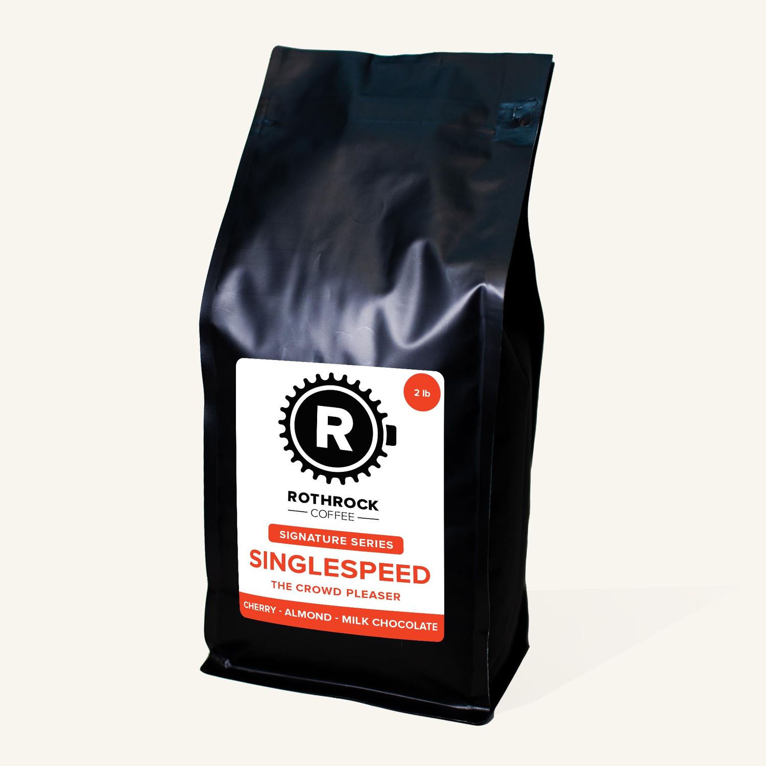 Rothrock Coffee - Singlespeed - Medium Roast - Whole Bean Coffee - For Espresso, Drip Brew, French Press &amp; More - Versatile Roast - Fruity, Chocolatey &amp; Nutty Notes (2 lb Bag)