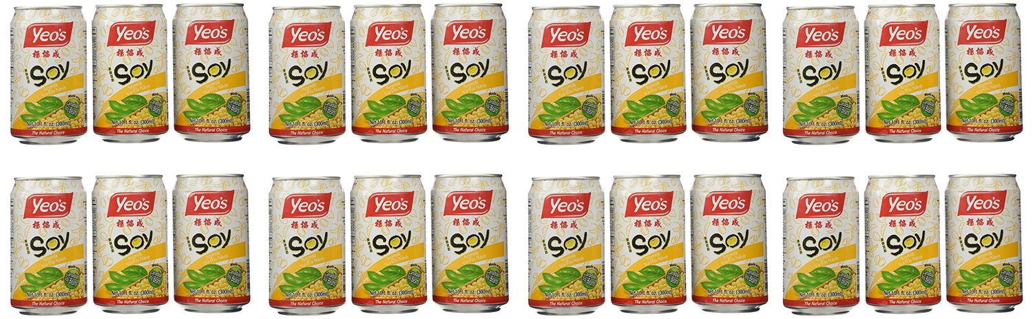 Yeo&#39;s Soy Bean Drink, 10.1 Fl Oz, Pack of 24