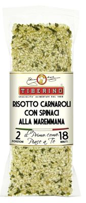 Tiberino&#39;s Real Italian Meals - Risotto Toscana with Spinach, 7 oz, All Natural Ingredients, Imported from Italy, No GMOs, Sun-Dried Ingredients, One-Pan Cooking | Perfect for Quick &amp; Delicious Meals