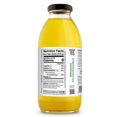 Just Ice Tea Organic Original Green Tea, 16 FZ