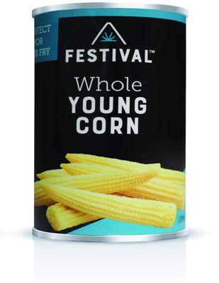 Festival Whole Baby Corn - Extra Fancy, 15-Ounce (Pack of 12)