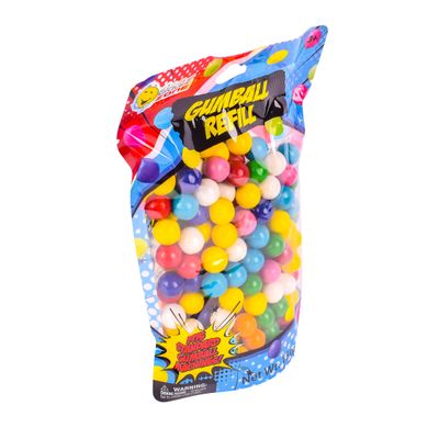 Gumballs for Gumball Machine, 15oz Assorted Chewing Gum Fruit Flavored Bubble Gum, Gluten Free, 202 pieces