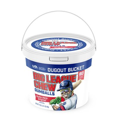 Big League Chew - Original Bubble Gum Flavor + 80pcs Individually Wrapped Gumballs + For Games, Concessions, Picnics &amp; Parties