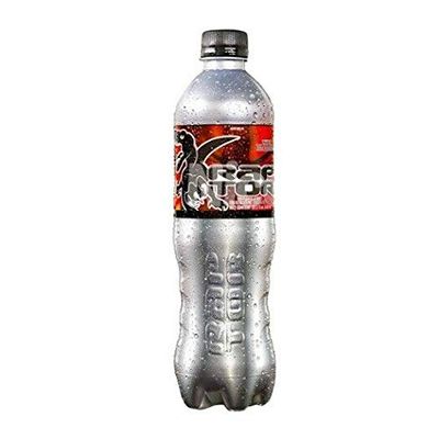 Raptor Energy Drink with Sparkling Fruit Punch Flavor Beverage 600ml - Bebida energtica Raptor con bebida de sabor a ponche de frutas espumosas 600ml (12 Pack)