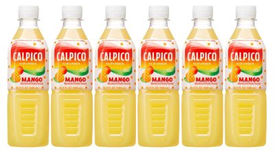 CALPICO Mango, Non-Carbonated Drink, Japanese Beverage Contains Mango Juice Concentrate, Sweet and Tangy Asian Drink, 16.9 FL oz. (Pack of 6)