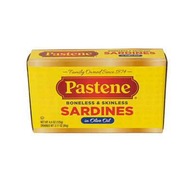 Pastene Boneless Skinless Sardines, 4.37 Ounce (Pack of 12)