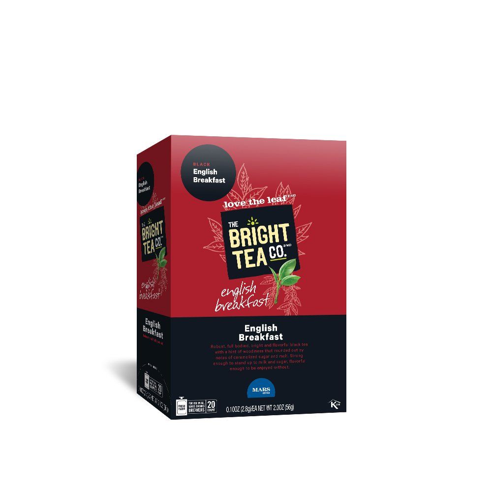 THE BRIGHT TEA CO., English Breakfast Tea Freshpacks for MARS DRINKS FLAVIA Brewer, 20 Packets