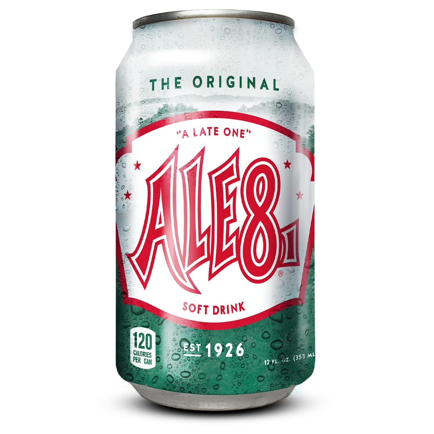 Ale 8 One Ginger Ale Soda with a Caffeine Kick &amp; Hint of Citrus - The Original Flavor - 12 Pack, Case of 12 Oz Cans - Ginger Soft Drink, Pack of 12