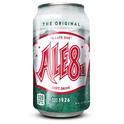 Ale 8 One Ginger Ale Soda with a Caffeine Kick &amp; Hint of Citrus - The Original Flavor - 12 Pack, Case of 12 Oz Cans - Ginger Soft Drink, Pack of 12