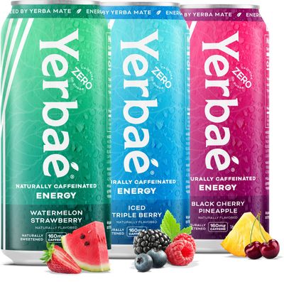 Yerba Energy Beverage - Variety Power Pack, 0 Sugar, 0 Calories, 0 Carbs. Yerbae is Energized by Yerba Mate, Plant-Based, Healthy Alternative to Sugary Energy Drinks, 16oz cans (12 Pack)