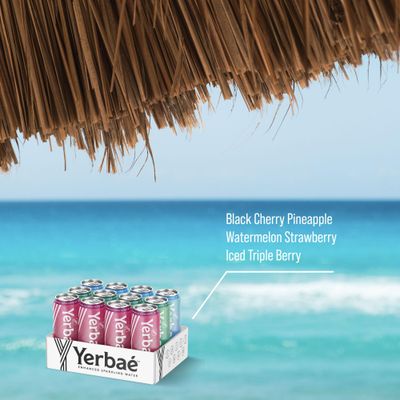 Yerba Energy Beverage - Variety Power Pack, 0 Sugar, 0 Calories, 0 Carbs. Yerbae is Energized by Yerba Mate, Plant-Based, Healthy Alternative to Sugary Energy Drinks, 16oz cans (12 Pack)