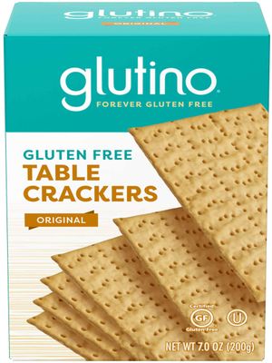 Glutino, Gluten Free Table Crackers 7 Oz (pack of 3)