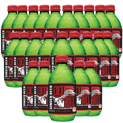 Cock n Bull Ginger Beer 24 Pack 10oz Soda Bottles - Ideal Mixer for Cocktails, Mocktails, and Bartenders - Premium Quality for Perfect Mixed Drinks - Refreshing Flavor Profile- Made In USA