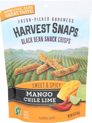 Harvest Snaps Mango Chile Lime 3 Ounce (Pack of 3)