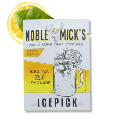 Noble Mick&#39;s Passion Fruit Margarita Drink Mix, Bundle of 6 Packets, 45 Cal, Made in USA, Single Serve Craft Cocktails, Net Wt 0.42 oz Per Packet (Ice Pick)