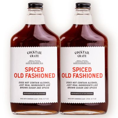 Cocktail Crate Spiced Old Fashioned Drink Mixer  AwardWinning Craft Cocktail Mixer for Spiced Old Fashioned  Premium Cocktail Syrup Handcrafted with Aromatic Bitters  Demerara Sugar  12oz  2 pack