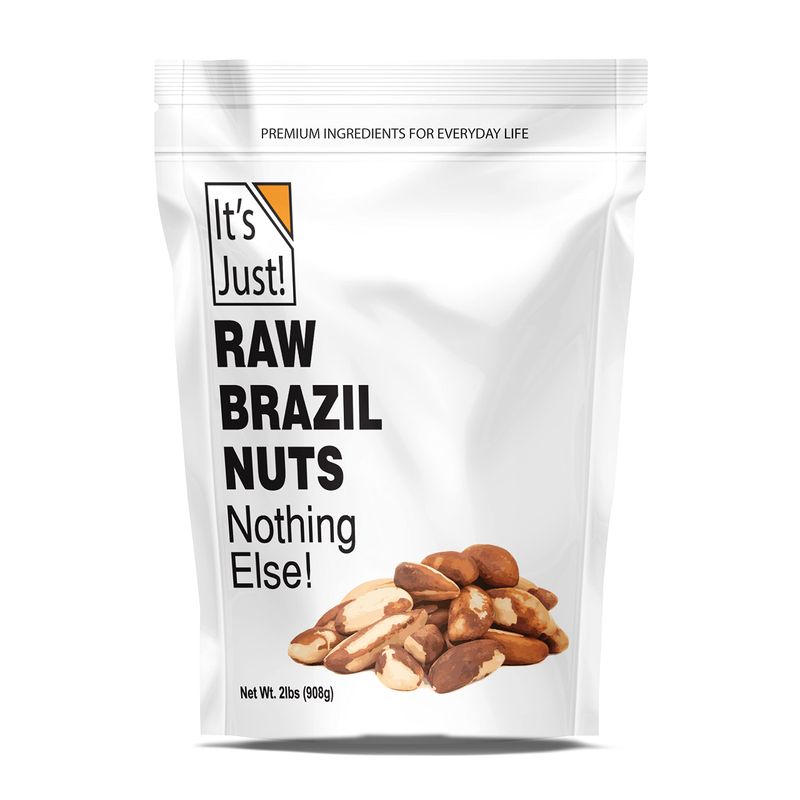 It&#39;s Just - Raw Brazil Nuts, 2lb, Unsalted, Non-GMO, Keto Friendly, Vegan, No PPO, Large, Premium, Freshly Packaged in USA (32 Ounce)