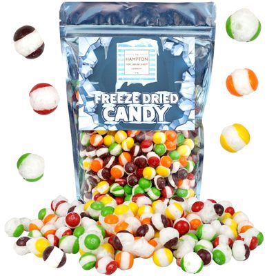 Freeze Dried Skittles 16 oz Premium Freeze Dried Candy Crunchy Fruity Candy Resealable Packaging