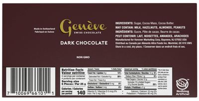 Geneve Real Swiss Vegan Dark Chocolate Drama 3.5oz (3 Pack) | Dairy Free | Rich &amp; Creamy | For Desserts, Coffe, Baking, Icing etc. | Kosher (Including Passover)