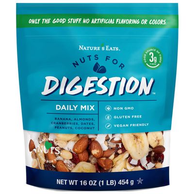 Nature&#39;s Eats Nuts for Digestion Daily Banana trail mix, 16 Ounce