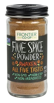 Frontier Co-op Five Spice Seasoning, 1.92 Ounce, Cinnamon, Fennel Seed, Cloves, Star Anise &amp; White Pepper, Non GMO, Kosher