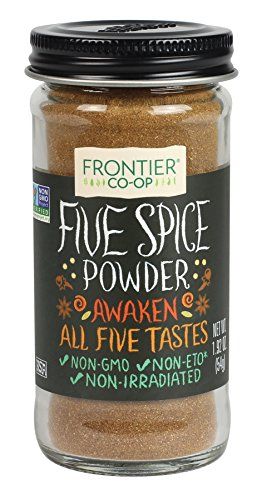 Frontier Co-op Five Spice Seasoning, 1.92 Ounce, Cinnamon, Fennel Seed, Cloves, Star Anise &amp; White Pepper, Non GMO, Kosher