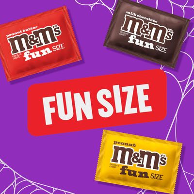 M&amp;M'S Milk Chocolate, Peanut &amp; Peanut Butter Fun Size Variety Pack, Party Size, 19.41 Oz Bulk Candy Bag