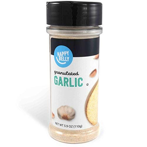 Amazon Brand - Happy Belly Granulated Garlic, 3.9 ounce (Pack of 1)