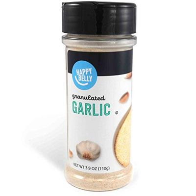 Amazon Brand - Happy Belly Granulated Garlic, 3.9 ounce (Pack of 1)
