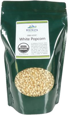 Hunza Organic White Popcorn (2-lbs)