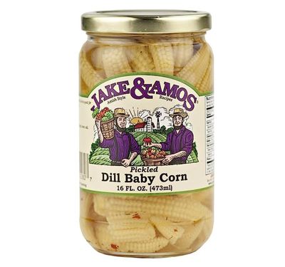 Jake &amp; Amos Pickled Dill Baby Corn / 2 - 16 Oz. Jars