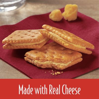 Keebler Cheese and Cheddar Sandwich Crackers, Single Serve, 1.8 oz Packages (12 Count)