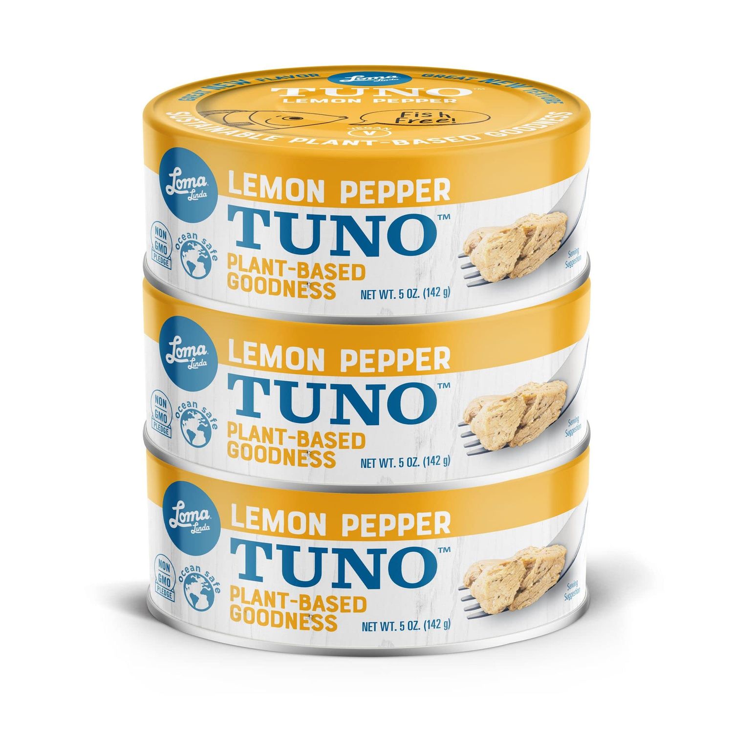 Loma Linda Tuno - Plant-Based (Lemon Pepper, 3 Pack)