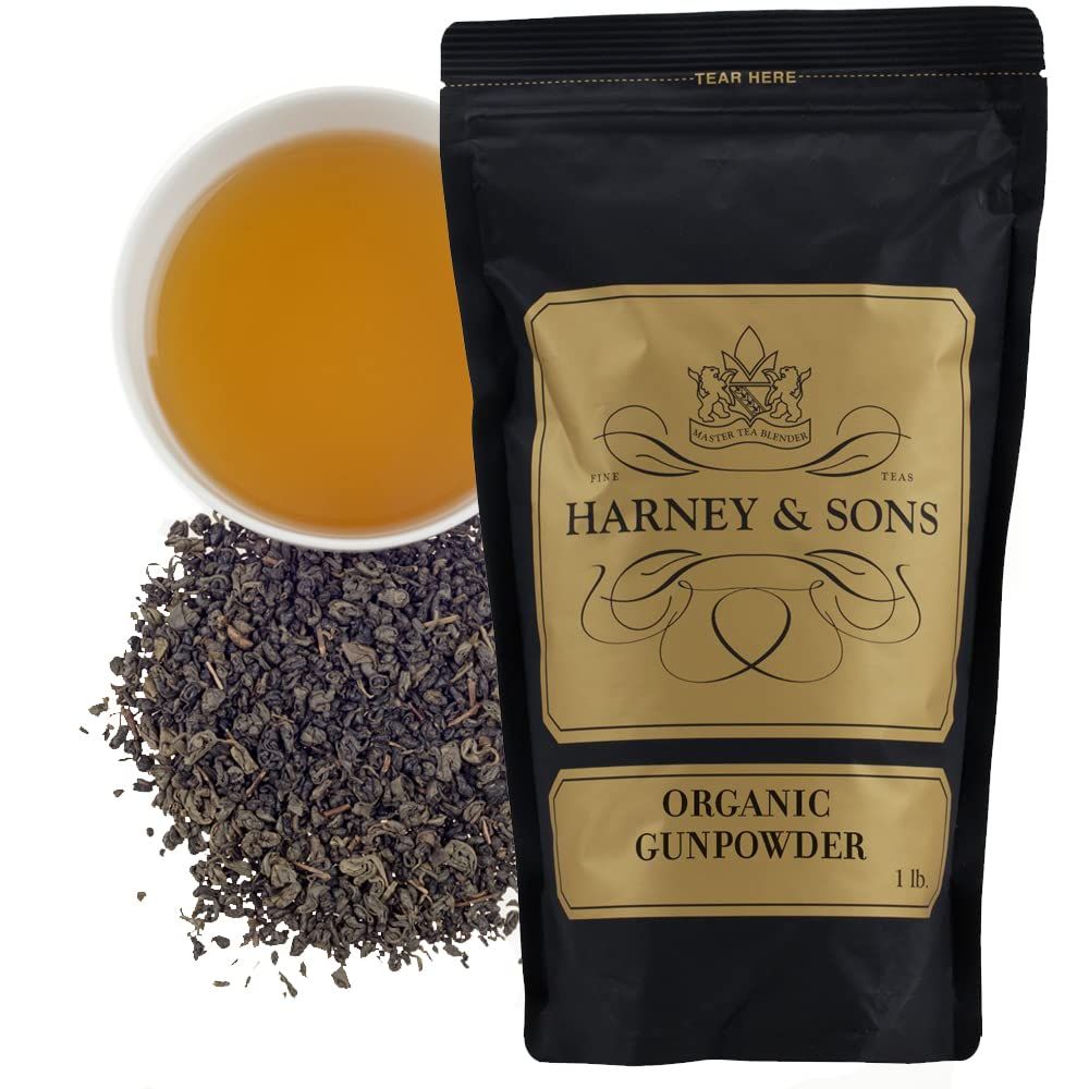 Harney &amp; Sons Organic Gunpowder, 16oz Bag of Loose Tea