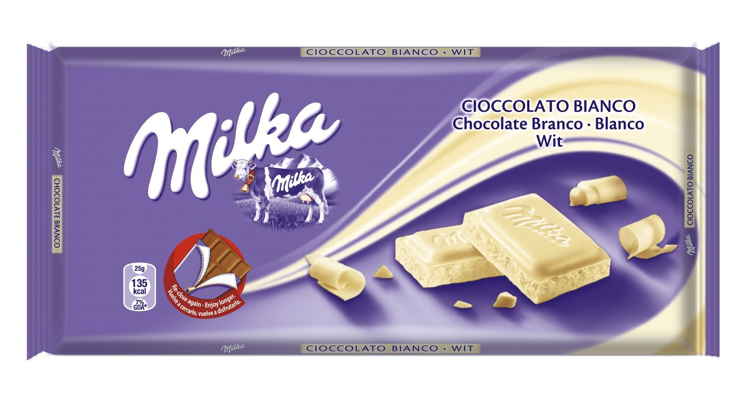 Milka White 100 g (Pack of 11)